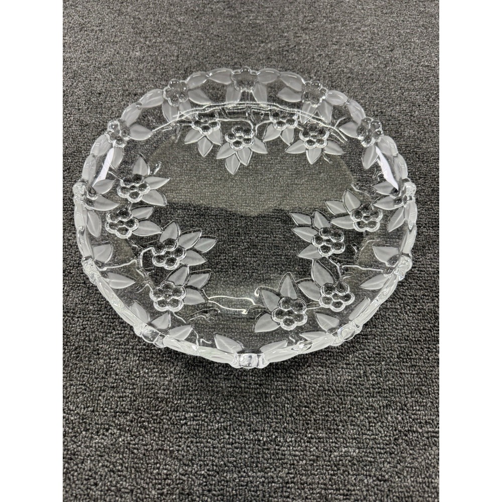 Vintage Glass Serving Tray, 12 1/2", round, Carman, West Germany